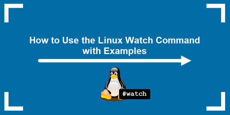 How to use the Linux watch command with examples