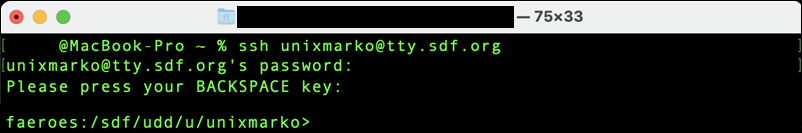 Using SSH on macOS to connect to a Unix machine