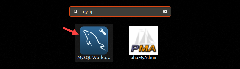 mysql application search gui