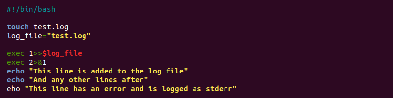 logging.sh script contents
